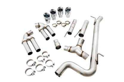 AWE Tuning Audi 8V S3 Track Edition Exhaust w/Chrome Silver Tips 102mm 3015-42142 3015-42142 Photo - out of package