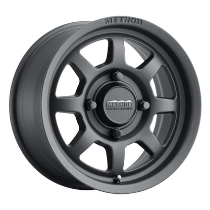 Method Wheels Method MR410 14x7 4+3/+13mm Offset 4x136 106.25mm CB Matte Black Wheel MR41047047543 MR41047047543 Photo - Close Up