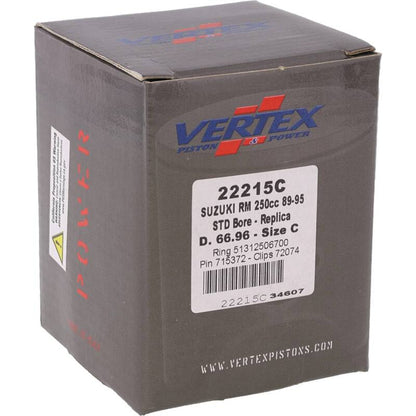 Vertex Pistons Vertex Piston 89-95 Suzuki RM 250 250cc Cast Replica Piston Kit 22215C 22215C Photo - Primary