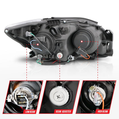 Anzo 2005-2010 Scion Tc Projector Headlights w/ Halo Chrome (CCFL) 121120 Photo - Unmounted