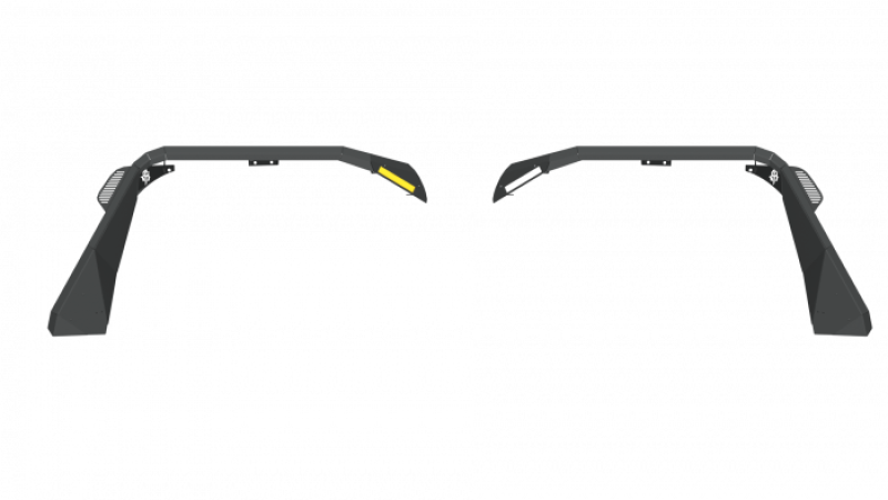 Road Armor 18-21 Jeep Wrangler JL Stealth Wide Front Fender Flare Body Armor w/LED DRL - Tex Blk 518AFFWB 518AFFWB User 1