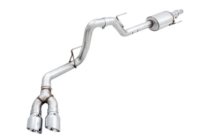 AWE Tuning 2015+ Ford F-150 0FG Single Exit Performance Exhaust System w/4.5in Chrome Silver Tips 3015-22066 3015-22066 Photo - Primary