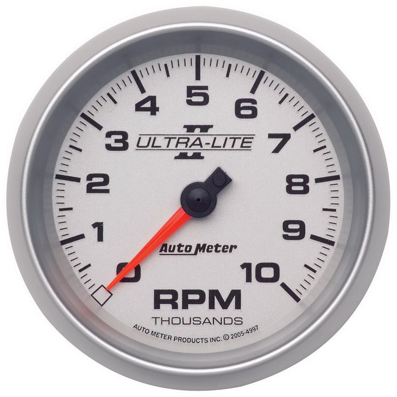 Autometer 3-3/8" In-Dash Tachometer, 0-10,000 Rpm, Ultra-Lite II 4997 Photo - Primary