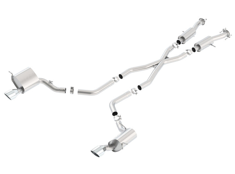 Borla 2015 Jeep Grand Cherokee SRT8 S-Type Dual Round Rolled Exit Catback Exhaust 140632 140632 Photo - Primary