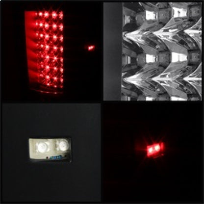 SPYDER Xtune Chevy Silverado 07-13 LED Tail Lights Black ALT-JH-CS07-LED-BK 5073716 5073716 Photo - Unmounted