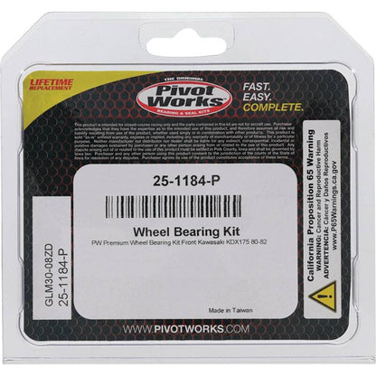 Pivot Works Kawasaki Wheel Bearing Kit Premium Bearings 25-1184-P 25-1184-P Photo - Primary
