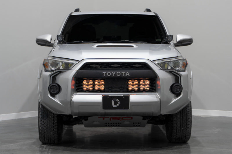 Diode Dynamics 14-23 Toyota 4Runner SS5 Stealth Grille LED 4-Pod Kit Sport - White Driving DD7546 DD7546 User 5