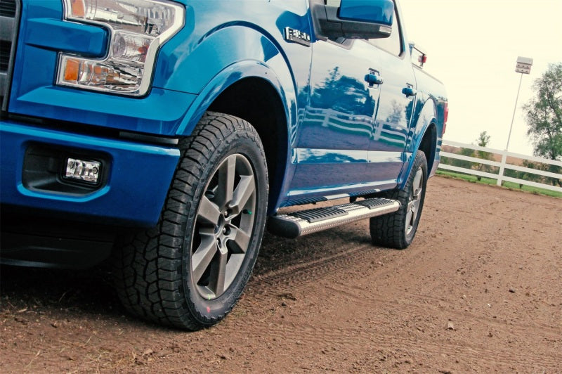 Dee Zee Deezee Universal Tubes - 6In Oval - Brite Tread Aluminum (CrewCab) DZ16421 DZ16421 Photo - Mounted