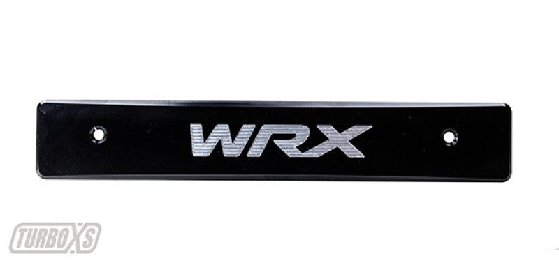 Turbo XS 08-14 Subaru WRX/STi Billet Aluminum License Plate Delete Black Machined WRX Logo WS08-LPD-BLK-WRX WS08-LPD-BLK-WRX Photo - Primary