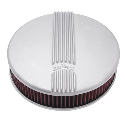 Edelbrock Classic Series Satin Round Cast Air Cleaner for Single 4-bbl Carb - 3" 41179 Photo - Primary