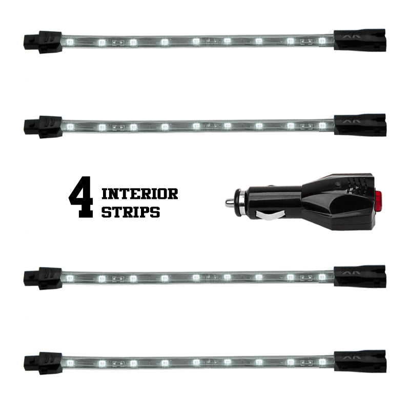 XKGLOW XK Glow Single Color XKGLOW UnderglowLED Accent Light Car/Truck Kit White - 4x8In XK041004-W XK041004-W User 1