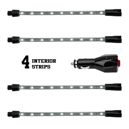 XKGLOW XK Glow Single Color XKGLOW UnderglowLED Accent Light Car/Truck Kit White - 4x8In XK041004-W XK041004-W User 1