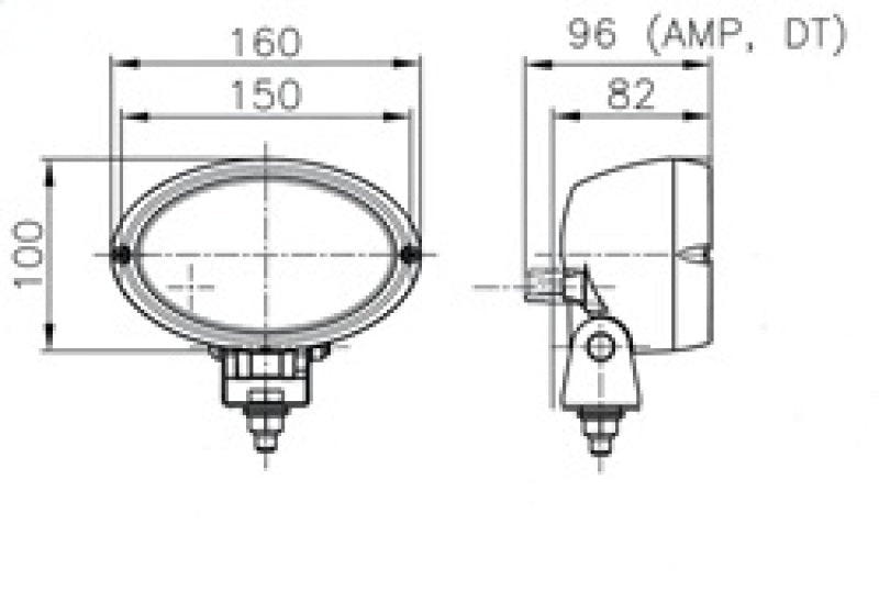 Hella Worklight 1Ga H15161037 H15161037 Technical Drawing