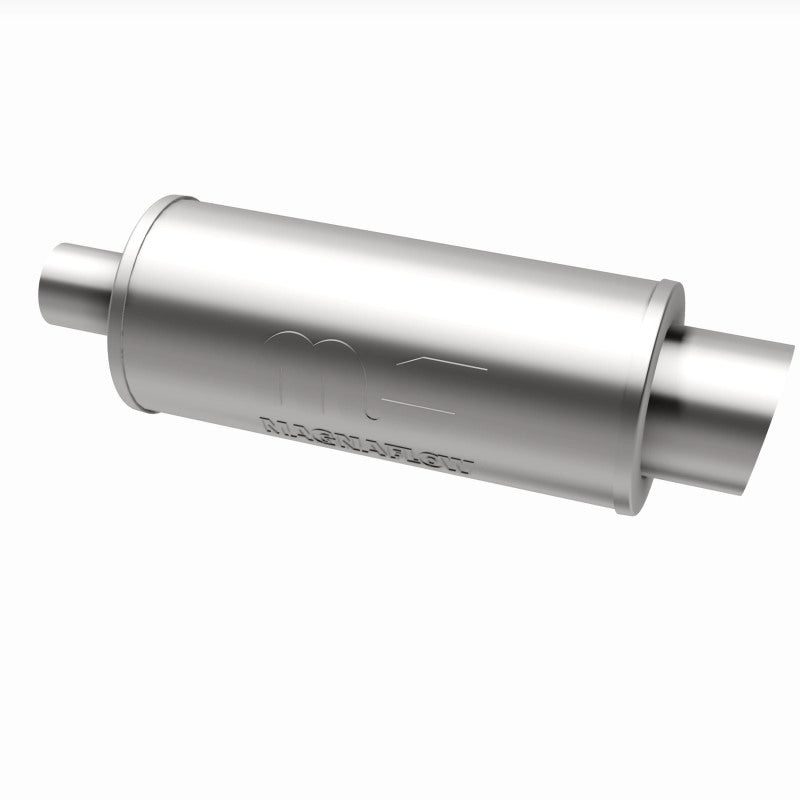 MagnaFlow 6" Round Center/Center Performance Muffler With Tip 14821 360 Degree Image Set