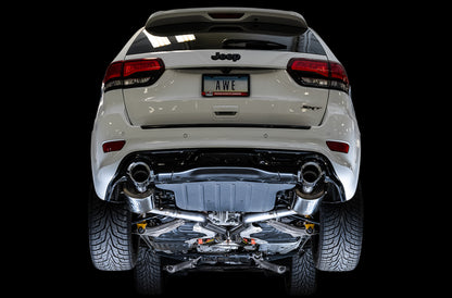 AWE Tuning 2020 Jeep Grand Cherokee SRT Track Edition Exhaust - Chrome Silver Tips 3020-32061 3020-32061 Photo - Mounted