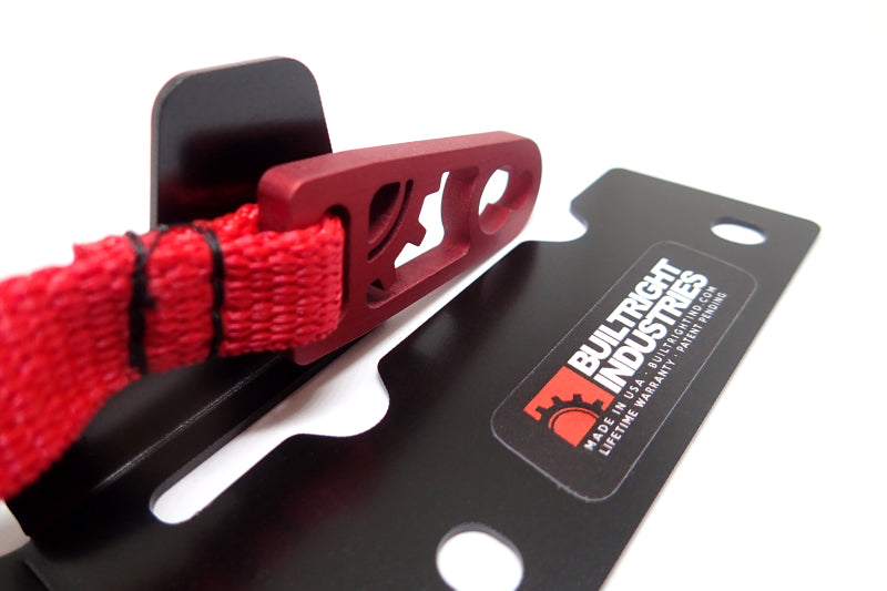 BuiltRight Industries 09-20 Ford F-150/Raptor (09-14 SuperCrew Only) Rear Seat Release - Red Strap 100113 100113 Photo - Primary