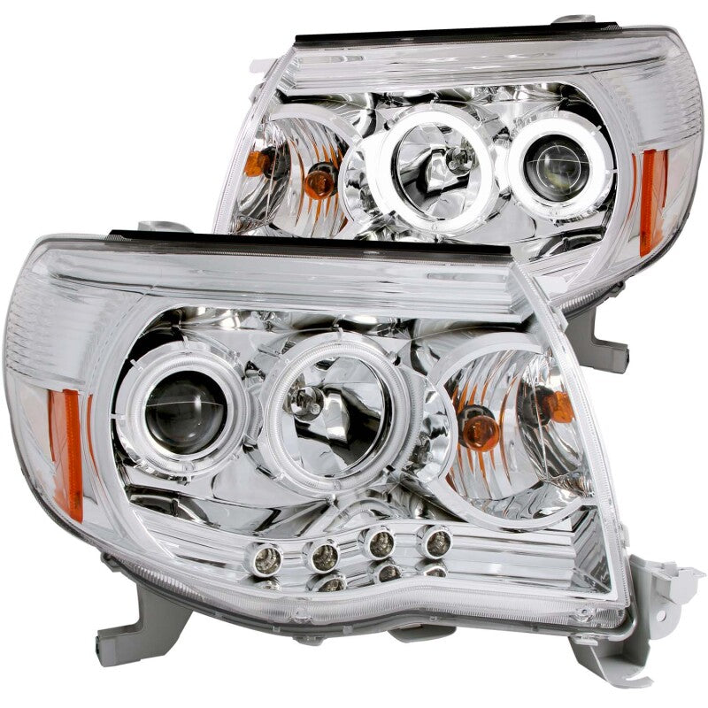 Anzo 2005-2011 Toyota Tacoma Projector Headlights w/ Halos Chrome 121281 Photo - Primary