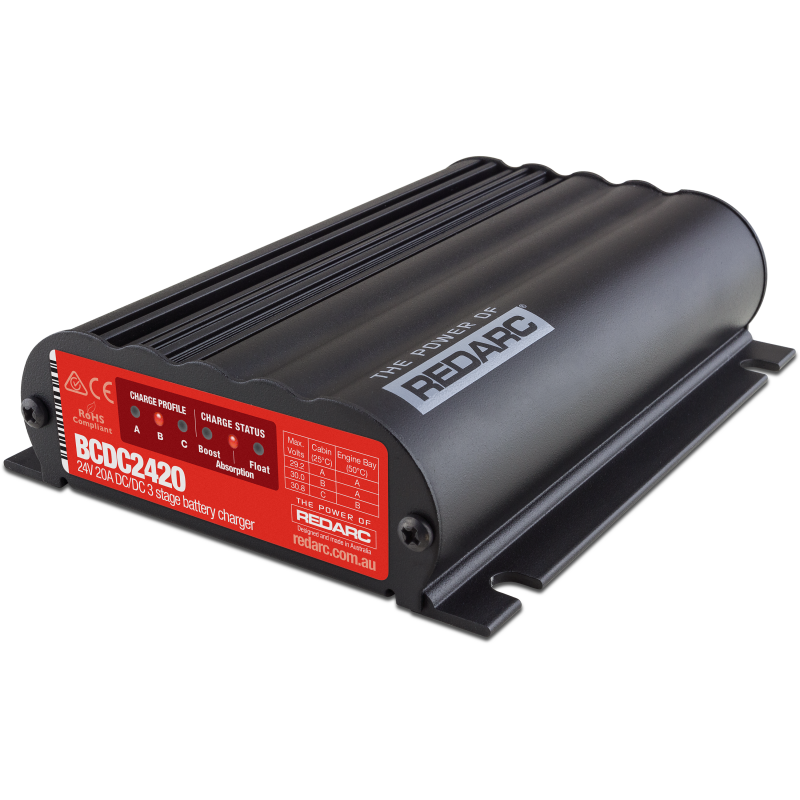 REDARC DC/DC 3-Stage In-Vehicle Battery Charger - 24V 20A BCDC2420 BCDC2420 Photo - Primary