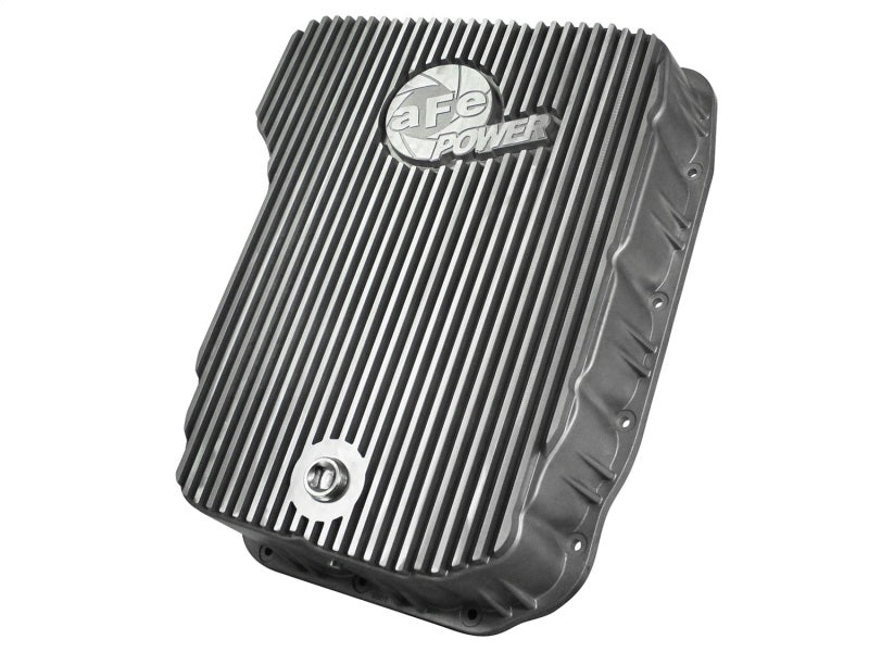 aFe Transmission Pan, Machined Fins: Dodge RAM Diesel Trucks 07.5-12 L6-6. 46-70060 Photo - Primary