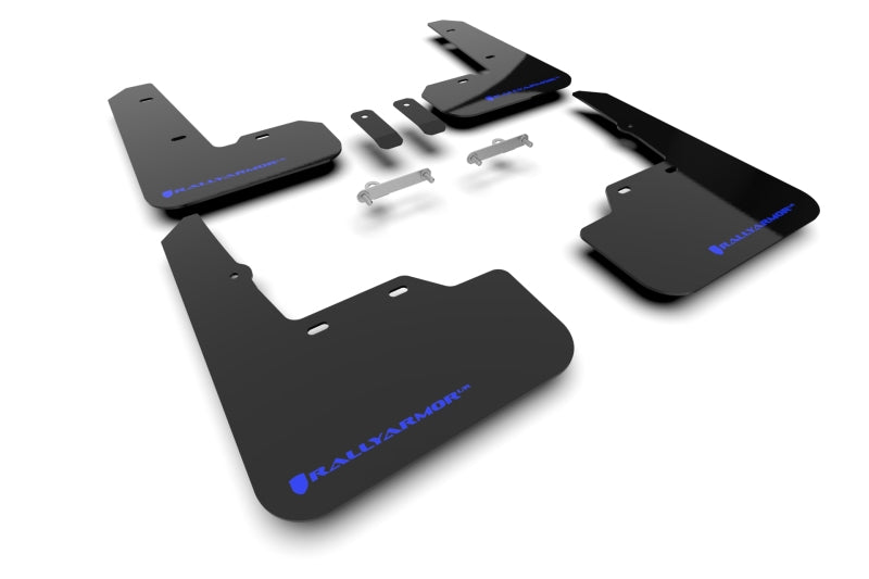 Rally Armor 2022 Subaru WRX Black UR Mud Flap w/ Blue Logo MF92-UR-BLK/BL MF92-UR-BLK/BL Photo - Primary