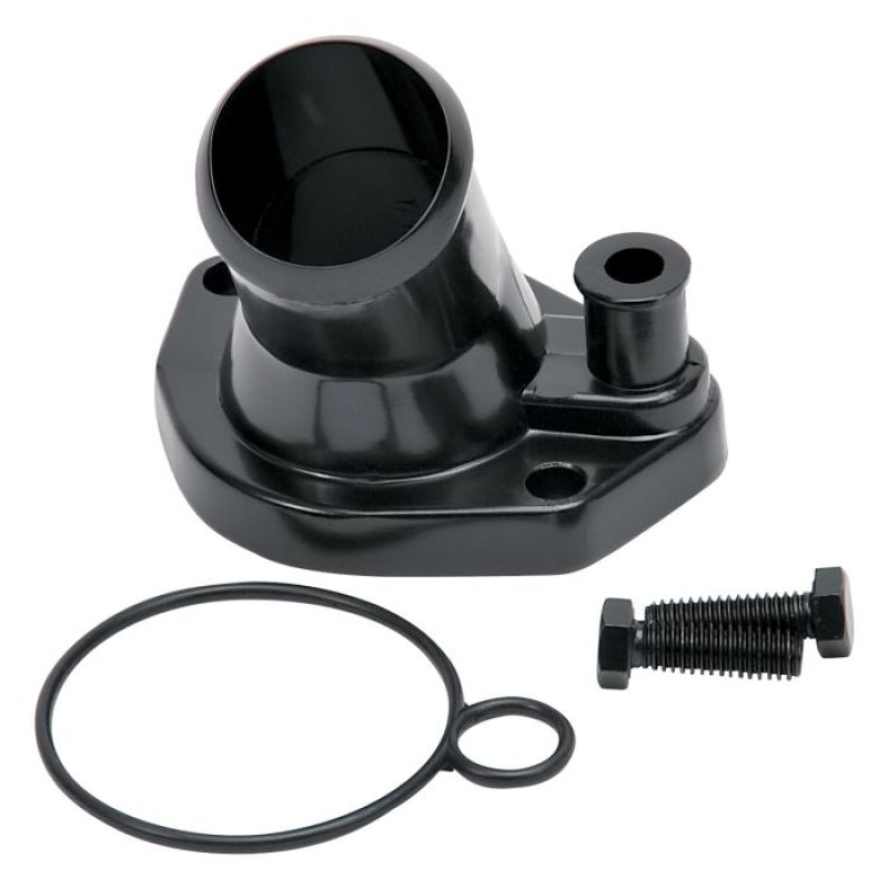 Edelbrock 15 Deg. Aluminum Waterneck for Small-Block Ford V8 Black Finish 48143 User 1