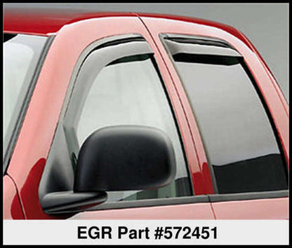 EGR 02-08 Dodge F/S Pickup Quad Cab New Body In-Channel Window Visors - Set of 4 (572451) 572451 572451 Thumbnail