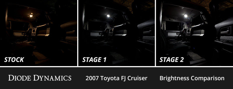 Diode Dynamics 07-14 Toyota FJ Cruiser Interior LED Kit Cool White Stage 2 DD0586 DD0586 User 2