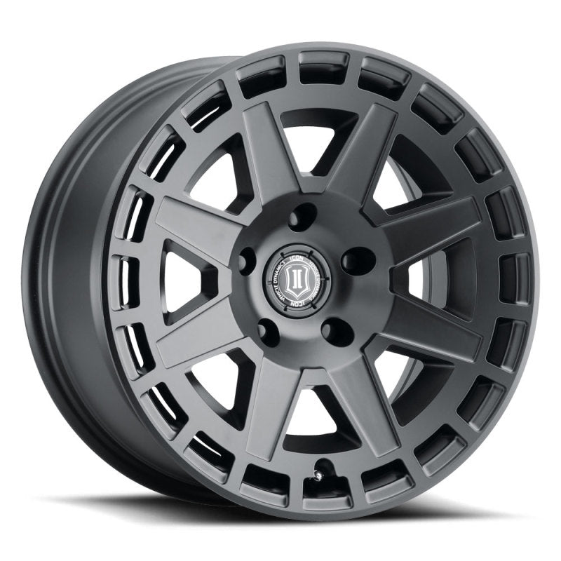 ICON Compass 17x8.5 5x5 -6mm Offset 4.5in BS Satin Black Wheel 3217857345SB 3217857345SB Photo - Primary