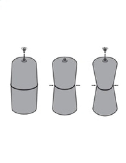 Firestone Coil-Rite Air Helper Spring Kit Rear 10-18 Dodge RAM 1500 2WD/4WD (W237604185) 4185 4185 Technical Drawing