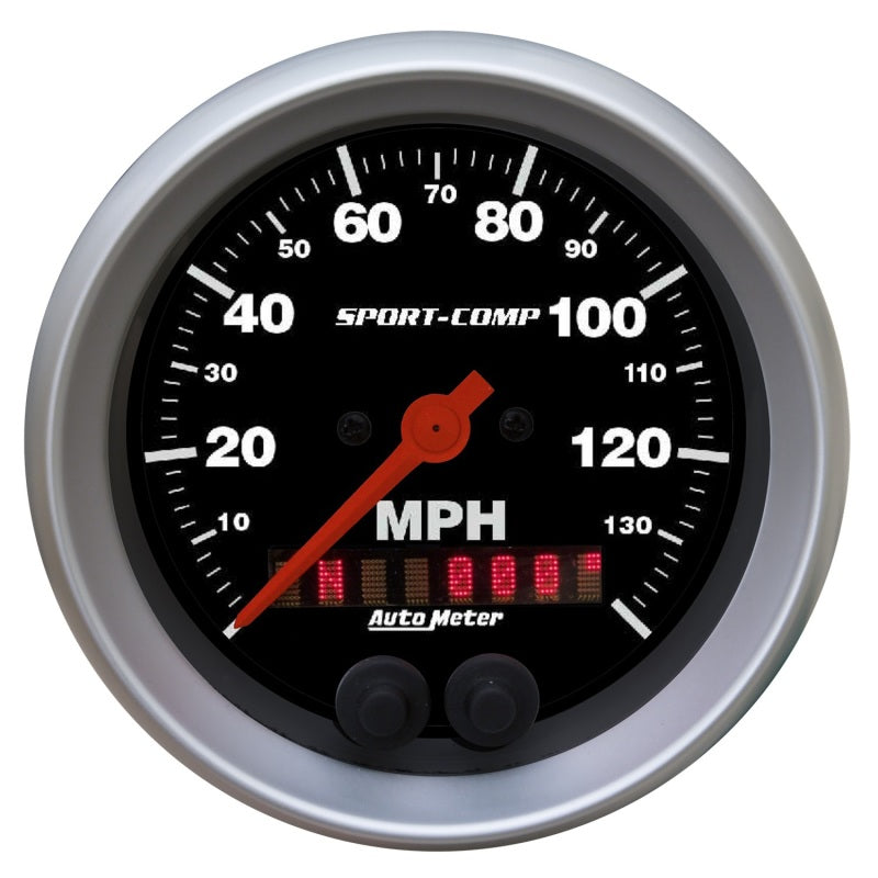 Autometer Gauge, Speedometer, 3 3/8", 140Mph, Gps, Sport-Comp 3982 Photo - Primary
