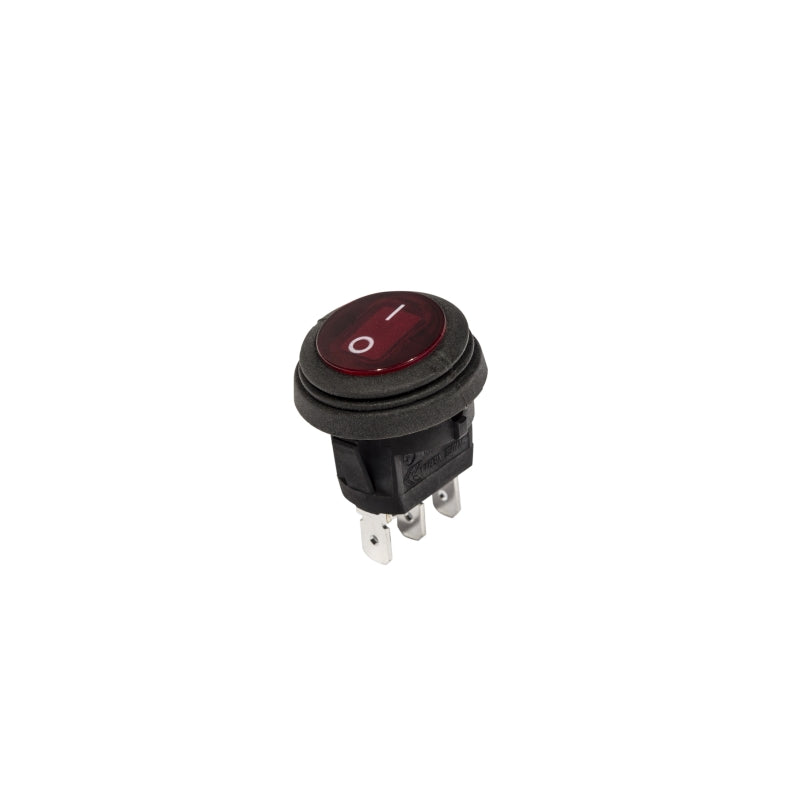 KC HiLiTES Illuminated LED 10A Round Rocker Light Switch - Red 3113 3113 Photo - Primary