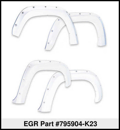 EGR 16+ Nissan Titan XD Bolt-On Look Color Match Fender Flares - Set - Liquid Platinum Metallic 795904-K23 795904-K23 Thumbnail