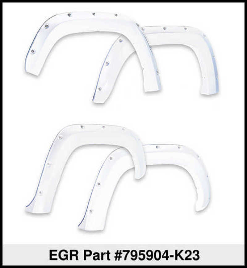 EGR 16+ Nissan Titan XD Bolt-On Look Color Match Fender Flares - Set - Liquid Platinum Metallic 795904-K23 795904-K23 Thumbnail