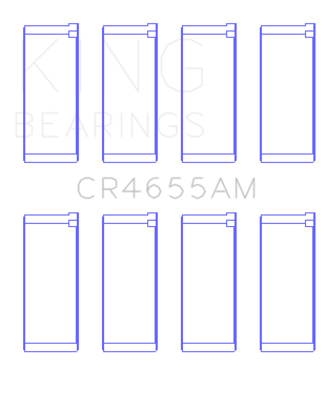 King Engine Bearings Hyundai G4Ed/G4Ae/G4Ek/G4Fk (Size +0.25mm) Connecting Rod Bearing Set CR4655AM0.25 CR4655AM0.25 Photo - Primary