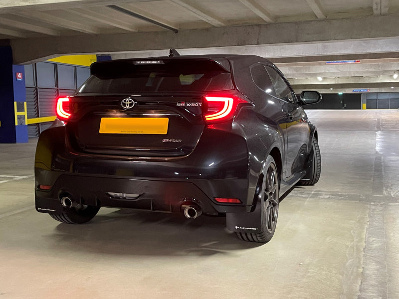 Rally Armor 20-22 Toyota GR Yaris Hatchback Black Mud Flap w/ White Logo MF74-UR-BLK/WH MF74-UR-BLK/WH User 1