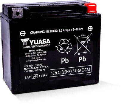 Yuasa Battery Yuasa YTX20HL Maintenance Free AGM 12 Volt Battery YUAM720BH YUAM720BH User 1