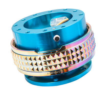 NRG Quick Release Kit - Pyramid Edition - New Blue Body / Neochrome Pyramid Ring SRK-210NB/MC SRK-210NB/MC Photo - Primary