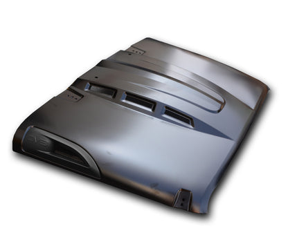 DV8 Offroad 07-18 Jeep Wrangler JK Metal Heat Dispersion Hood - Primer Black HDMB07-02 HDMB07-02 Photo - Primary