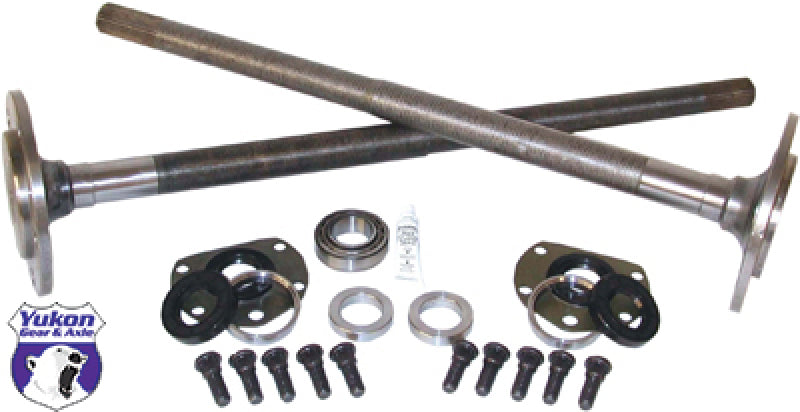 Yukon Gear & Axle Yukon Gear One Piece Axles For 76-79 Model 20 CJ7 Quadratrack w/ Bearings and 29 Splines / Kit YCJQ YCJQ Photo - Primary