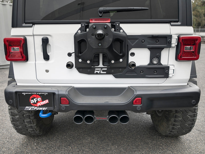 aFe Rebel Series 2-1/2" 304 Stainless Steel Cat-Back Exhaust System 49-38073-B Photo - Mounted