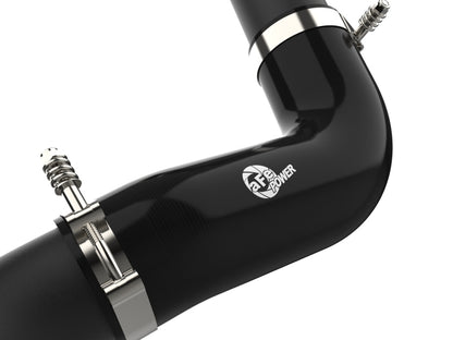 aFe 20-23 GM Diesel Trucks V8 6.6L L5P BladeRunner 3in Aluminum Hot Charge Pipe - Black 46-20448-B 46-20448-B Photo - Close Up
