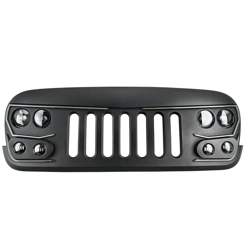ORACLE Lighting Oracle VECTOR Series Full LED Grille - Jeep Wrangler JK - NA 5817-PRO 5817-PRO Photo - lifestyle view