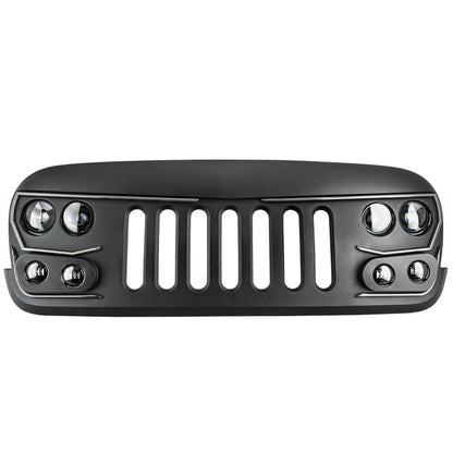 ORACLE Lighting Oracle VECTOR Series Full LED Grille - Jeep Wrangler JK - NA 5817-PRO 5817-PRO Photo - lifestyle view