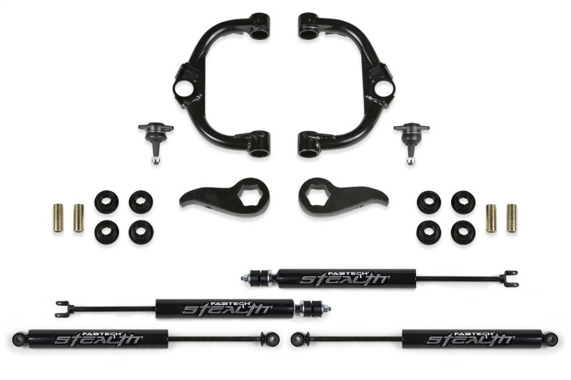 Fabtech 2020 GM 2500HD/3500HD 4WD 3.5in Ball Joint UCA System w/Stealth Shocks K1157M K1157M Photo - Primary