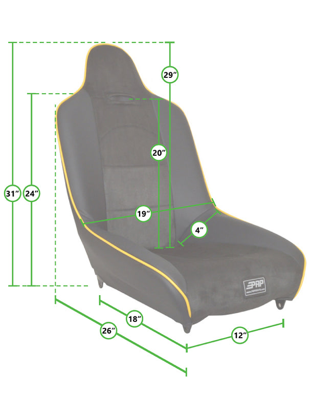 PRP Seats PRP Roadster High Back Rear Suspension Seat A150810 A150810 Photo - out of package