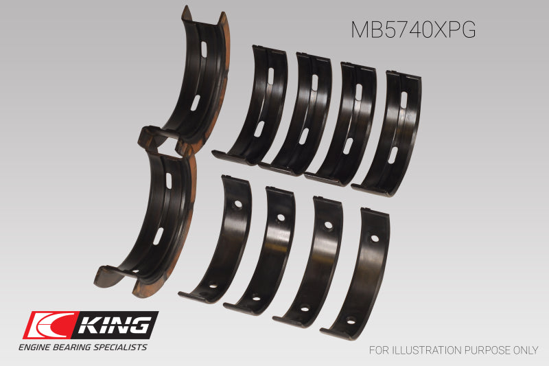 King Engine Bearings King Subaru EJ20/EJ22/EJ25 Housing Bore + .005 (Size 0.25) Main Bearing Set MB5740XPG0.25 MB5740XPG0.25 User 1