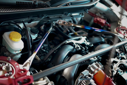 APEXi A'PEXi - Ti V-Bar Cowl Brace (Titanium V Bar) - Toyota GR86 / Subaru BRZ (2022+), Scion FR-S / Toyota 86 / Subaru BRZ (2013~2021)