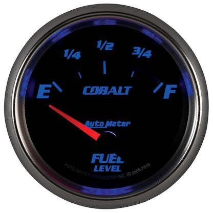 Autometer Cobalt 66.7mm 240-33 ohms Short Sweep Electronic Fuel Level Gauge 7916 7916 User 4