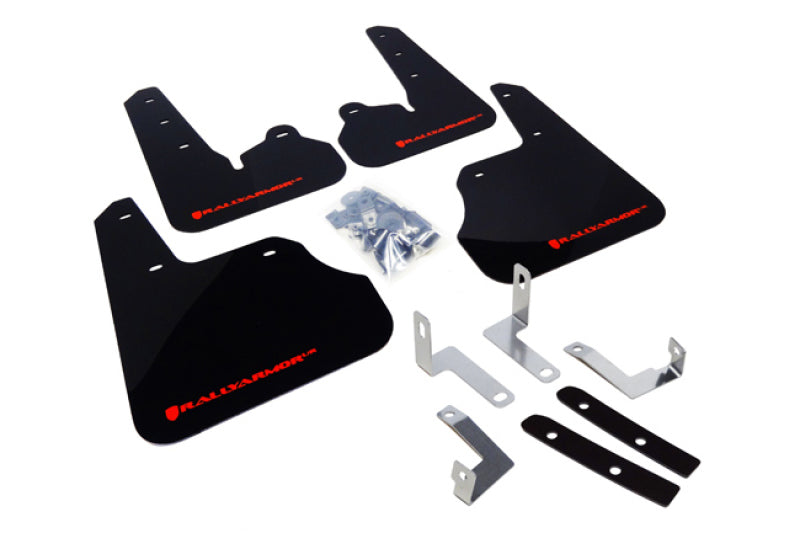 Rally Armor 2012+ Impreza 4D/5D Mud flap Red Logo MF22-UR-BLK/RD Photo - Primary