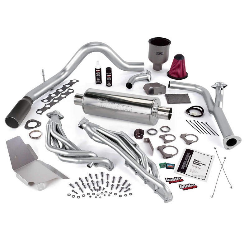 Banks Power 99-04 Ford 6.8L Truck EGR-Early Cat PowerPack System - SS Single Exhaust w/ Black Tip 49130-B 49130-B Photo - Primary